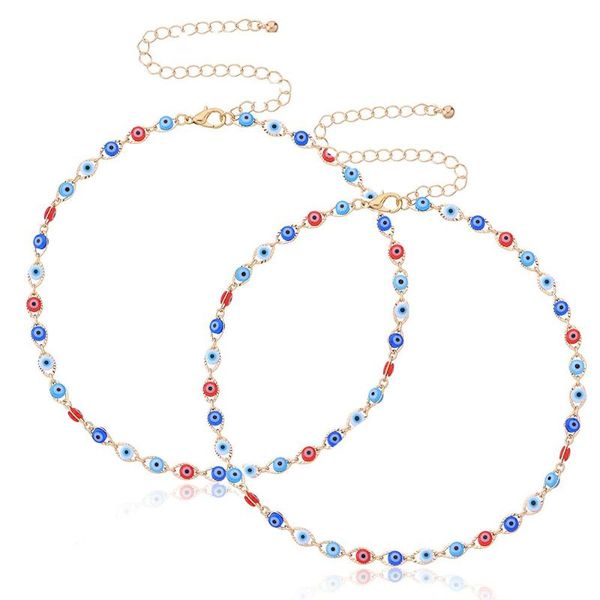 chains 2pcs plated necklace adjustable delicate eye evil gold protection girls women charm jewelry, Silver
chains 2pcs plated necklace adjustable delicate eye evil gold protection girls women charm jewelry, Silver