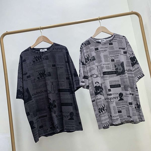 2021 large t-shirt women's personality trend couple short sleeve loose and versatile print top, Black;gray
2021 large t-shirt women's personality trend couple short sleeve loose and versatile print top, Black;gray