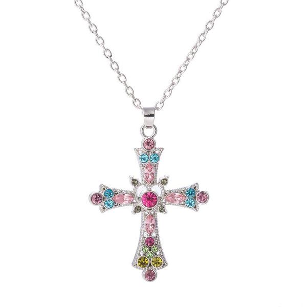 pendant necklaces 10pcs europe america crystal color retro wild jewelry necklace simple cross charm, Silver
pendant necklaces 10pcs europe america crystal color retro wild jewelry necklace simple cross charm, Silver