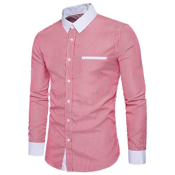 men's casual shirts men autumn winter shirt striped contrast color lapel long-sleeved daily simple camisas masculinas, White;black
men's casual shirts men autumn winter shirt striped contrast color lapel long-sleeved daily simple camisas masculinas, White;black