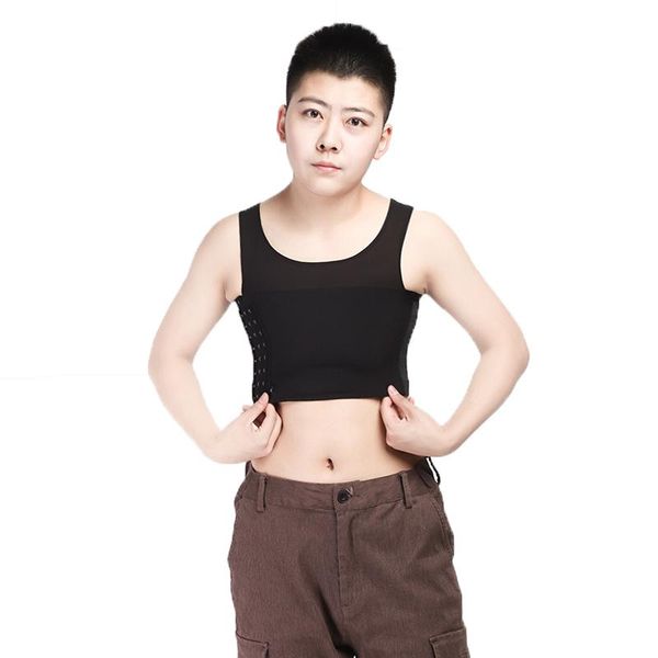 summer tomboy breathable short chest breast binder trans les lesbian ftm shape corset tank vest women cosplay underwear women's shapers, Black;white
summer tomboy breathable short chest breast binder trans les lesbian ftm shape corset tank vest women cosplay underwear women's shapers, Black;white