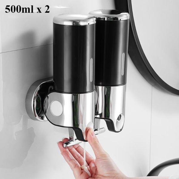 liquid soap dispenser 2pcs bathroom wall mounted for kitchen 500ml shower gel detergent shampoo bottle el home accessories
liquid soap dispenser 2pcs bathroom wall mounted for kitchen 500ml shower gel detergent shampoo bottle el home accessories