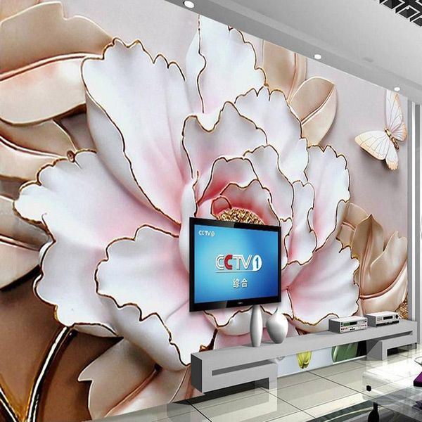wallpapers 3d stereo relief peony flowers po murals wallpaper living room tv study background wall cloth waterproof paper for walls
wallpapers 3d stereo relief peony flowers po murals wallpaper living room tv study background wall cloth waterproof paper for walls