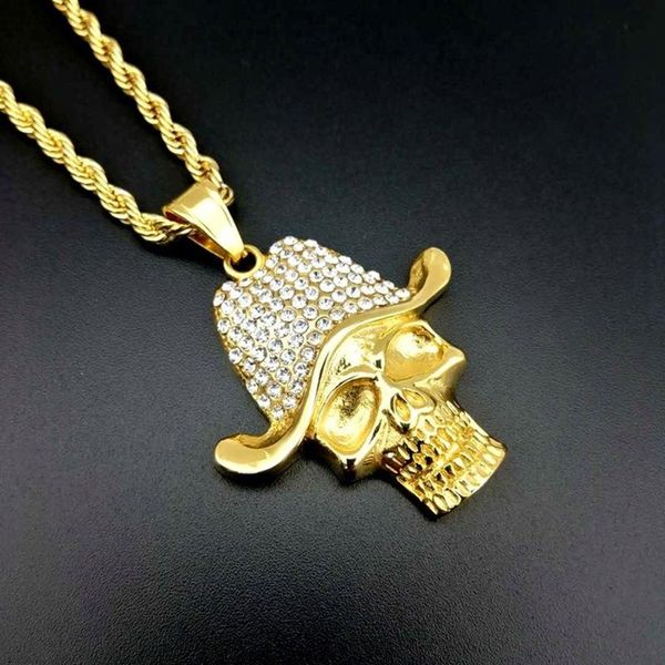 pendant necklaces bling skull & for men women gold color stainless steel fashion hip hop jewelry, Silver
pendant necklaces bling skull & for men women gold color stainless steel fashion hip hop jewelry, Silver