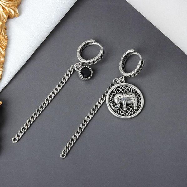 hoop & huggie kofsac vintage 925 sterling silver earrings for women asymmetry trendy long chain black zircon earring lady party accessories, Golden;silver
hoop & huggie kofsac vintage 925 sterling silver earrings for women asymmetry trendy long chain black zircon earring lady party accessories, Golden;silver