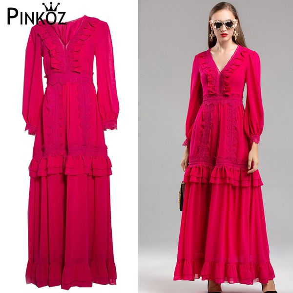 autumn arrival solid woman maxi dress v-neck lantern sleeve high waist lace patchwork ruffles elegant vestidos 210421, White
autumn arrival solid woman maxi dress v-neck lantern sleeve high waist lace patchwork ruffles elegant vestidos 210421, White