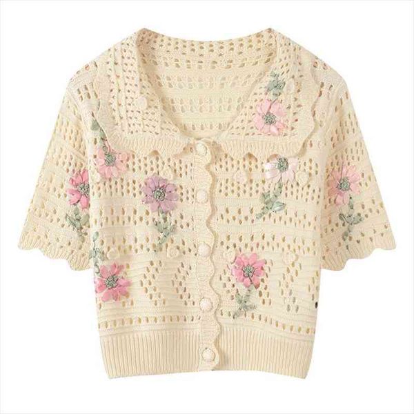 casual flower embroidery cardigan sweater women short sleeve single breasted ladies hollow out short coat knit crop sweet, White;black
casual flower embroidery cardigan sweater women short sleeve single breasted ladies hollow out short coat knit crop sweet, White;black