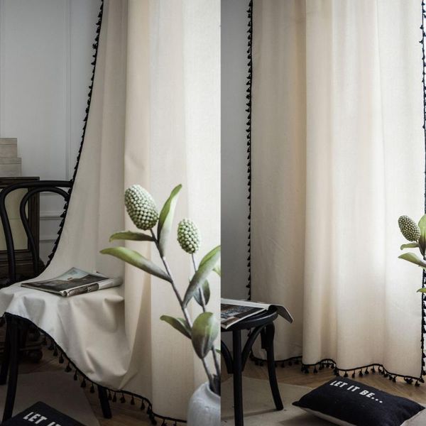 1pcs beige curtain with tassel for living room windows bedroom cotton linen sheer boho curtains treatment drapes home decor &
1pcs beige curtain with tassel for living room windows bedroom cotton linen sheer boho curtains treatment drapes home decor &