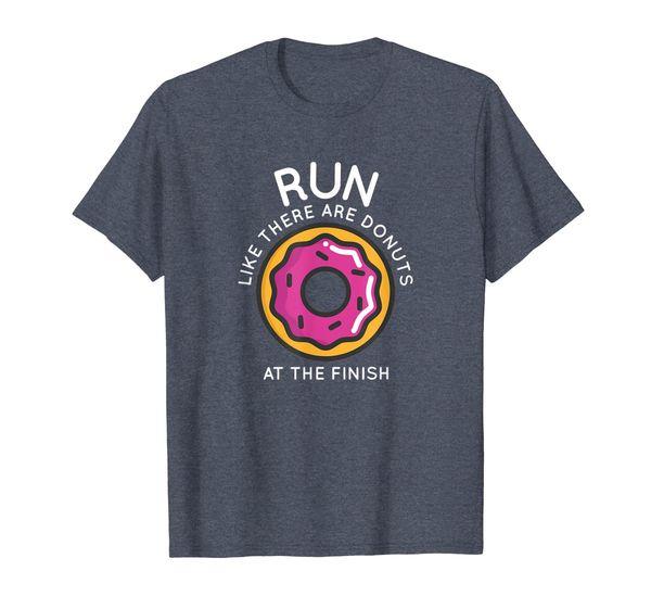 funny running shirt donuts marathon mens motivation gift, White;black 
funny running shirt donuts marathon mens motivation gift, White;black