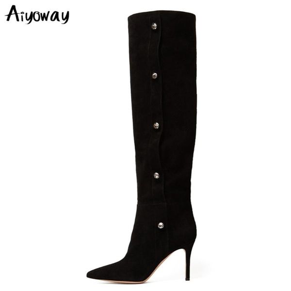 boots autumn winter ladies long pointy faux suede womens pointed toe high heel black over the knee large size aiyoway
boots autumn winter ladies long pointy faux suede womens pointed toe high heel black over the knee large size aiyoway