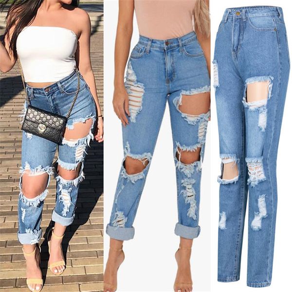 trendy woman ripped denim jeans high waist boyfriend jeans fashion long pants women summer clothing s-2xl arrival clothes size 2xl, Blue
trendy woman ripped denim jeans high waist boyfriend jeans fashion long pants women summer clothing s-2xl arrival clothes size 2xl, Blue