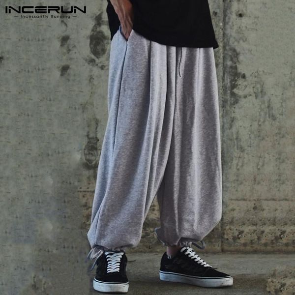 men's pants incerun fashion men harem solid color baggy drawstring 2021 joggers chic casual streetwear trousers s-3xl 7, Black
men's pants incerun fashion men harem solid color baggy drawstring 2021 joggers chic casual streetwear trousers s-3xl 7, Black