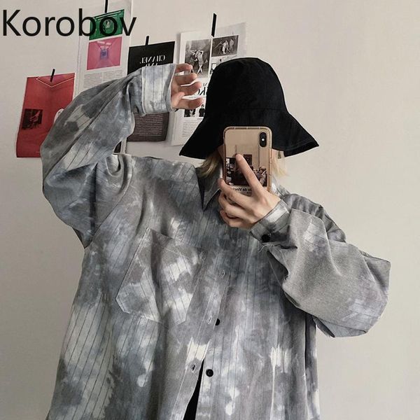 women's blouses & shirts korobov 2021 women harajuku ulzzang streetwear single breasted turn-down collar vintage blusas mujer 2a371, White
women's blouses & shirts korobov 2021 women harajuku ulzzang streetwear single breasted turn-down collar vintage blusas mujer 2a371, White