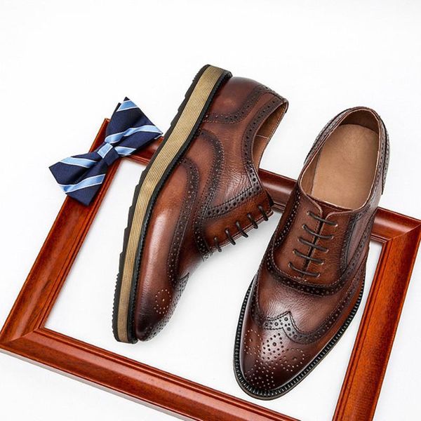 dress shoes leather men genuine wingtip cow platform oxford pointed toe lace-up oxfords brogues wedding, Black
dress shoes leather men genuine wingtip cow platform oxford pointed toe lace-up oxfords brogues wedding, Black