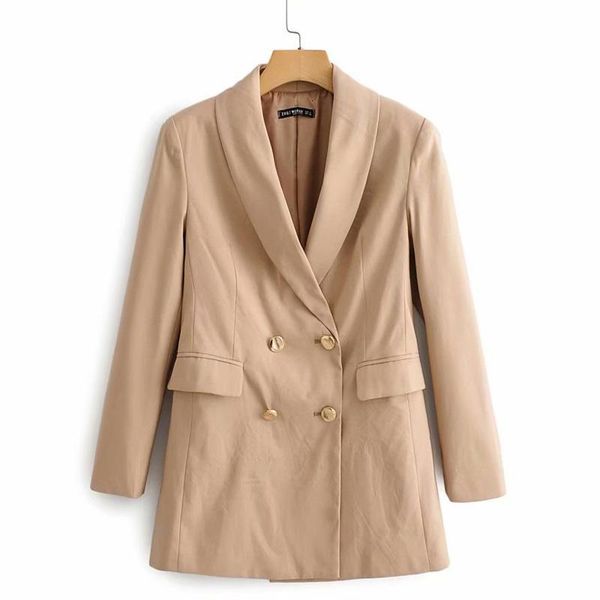 women's suits & blazers rr double breasted women fashion solid jackets elegant casual pockets long sleeve female ladies hae, White;black
women's suits & blazers rr double breasted women fashion solid jackets elegant casual pockets long sleeve female ladies hae, White;black