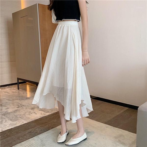skirts long skirt female irregular a-line korean version of the high-waisted thin all-match mid-length, Black
skirts long skirt female irregular a-line korean version of the high-waisted thin all-match mid-length, Black
