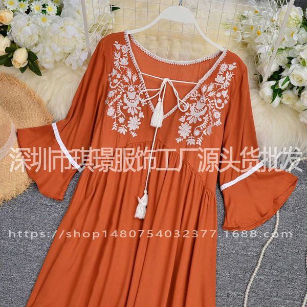 beach casual dresses balinese women's national disturbance simian heavy industry embroidery holiday thailand dress fairy, Black;gray
beach casual dresses balinese women's national disturbance simian heavy industry embroidery holiday thailand dress fairy, Black;gray