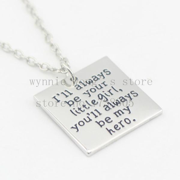 pendant necklaces 2021 gift for dad "i will always be your little girl you'll my hero"necklace fathers day - dad's birth, Silver
pendant necklaces 2021 gift for dad "i will always be your little girl you'll my hero"necklace fathers day - dad's birth, Silver