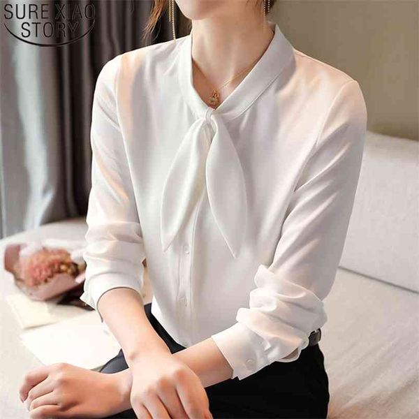 office lady bow shirt womens and blouses autumn fashion satin slim fit clothes solid long sleeve blusas 12196 210506, White
office lady bow shirt womens and blouses autumn fashion satin slim fit clothes solid long sleeve blusas 12196 210506, White