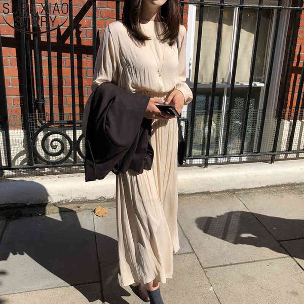 beige women elegant chiffon dress fall fashion long sleeve pleated dresses french vintage vestido feminino 12294 210417, Black;gray
beige women elegant chiffon dress fall fashion long sleeve pleated dresses french vintage vestido feminino 12294 210417, Black;gray