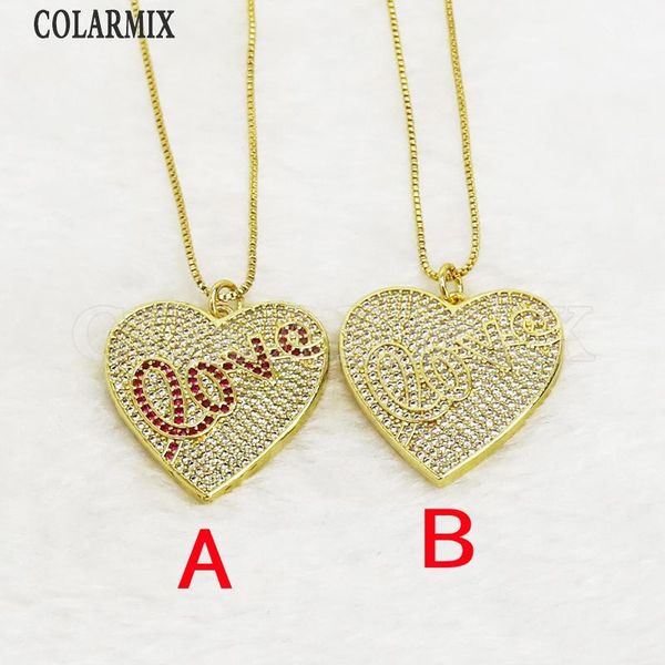 pcs zircon heart with love pendant necklace jewelry accessories gold color design 31621 necklaces, Silver
pcs zircon heart with love pendant necklace jewelry accessories gold color design 31621 necklaces, Silver