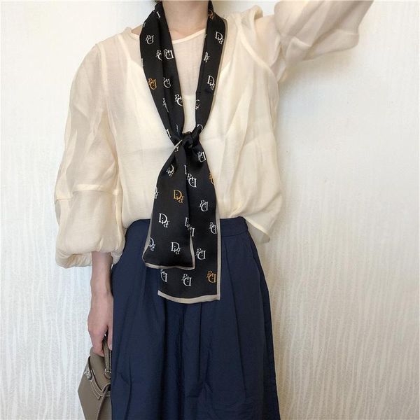 scarves literary and art simple letter silk long scarf spring autumn plain crepe satin korean decoration ribbon, Blue;gray
scarves literary and art simple letter silk long scarf spring autumn plain crepe satin korean decoration ribbon, Blue;gray