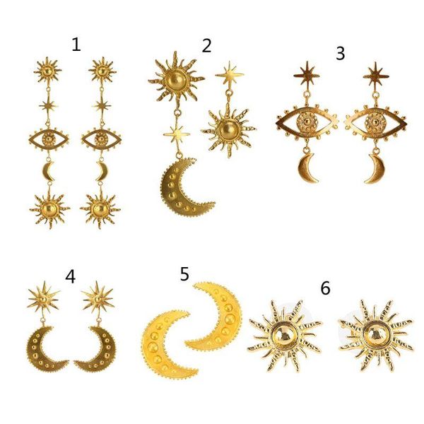 dangle & chandelier golden moon star stud evil eye charm pendant drop earrings women fashion jewelry, Silver
dangle & chandelier golden moon star stud evil eye charm pendant drop earrings women fashion jewelry, Silver