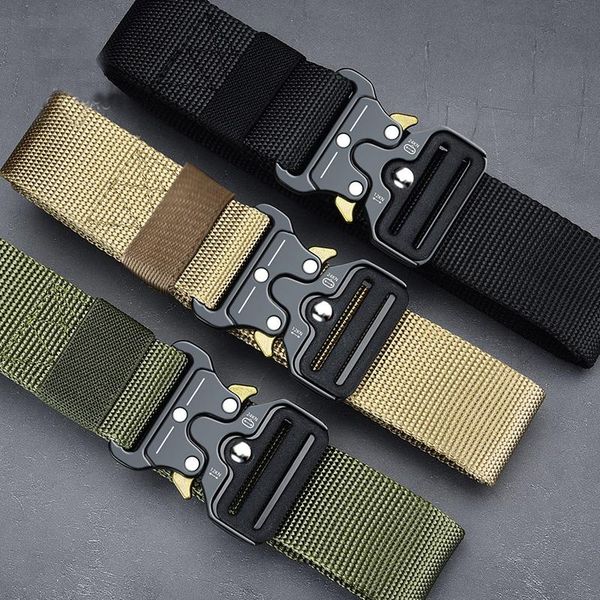 army style belts quick release tactical belt men canvas waistband outdoor hunting military battle waist strap support, Black;gray
army style belts quick release tactical belt men canvas waistband outdoor hunting military battle waist strap support, Black;gray