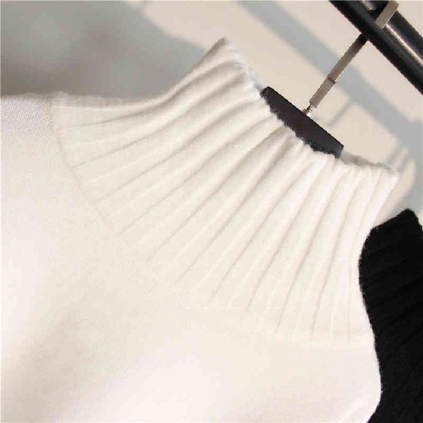 loose turtleneck women sweater autumn winter black knitted pullovers long sleeve jumper pull femme clothing 210423, White;black
loose turtleneck women sweater autumn winter black knitted pullovers long sleeve jumper pull femme clothing 210423, White;black