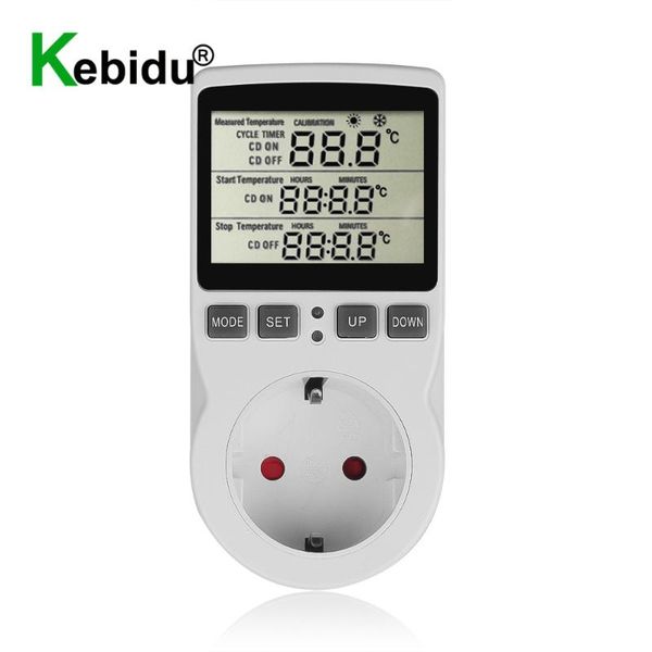 smart power plugs 110v 220v digital thermostat temperature controller socket outlet with timer switch sensor probe heating cooling control
smart power plugs 110v 220v digital thermostat temperature controller socket outlet with timer switch sensor probe heating cooling control