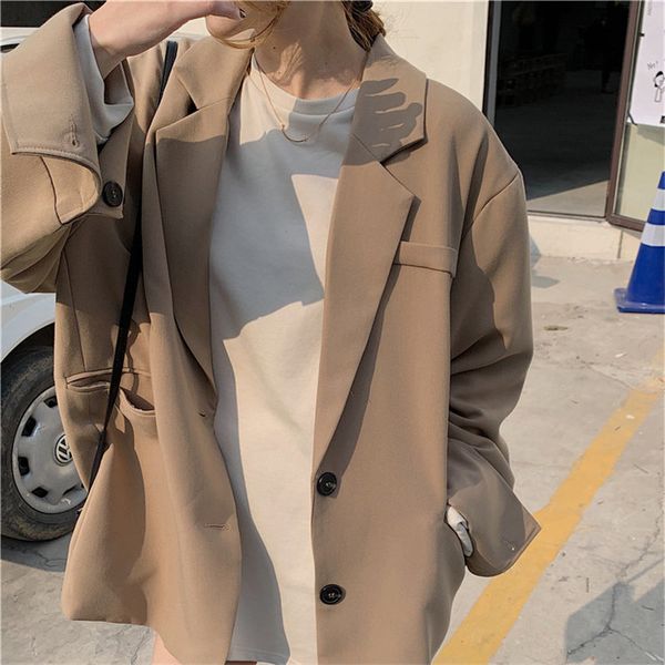 streetwear sweet all match female outwear blazers ol stylish light women slim chic korean vintage coats jackets 210421, White;black
streetwear sweet all match female outwear blazers ol stylish light women slim chic korean vintage coats jackets 210421, White;black