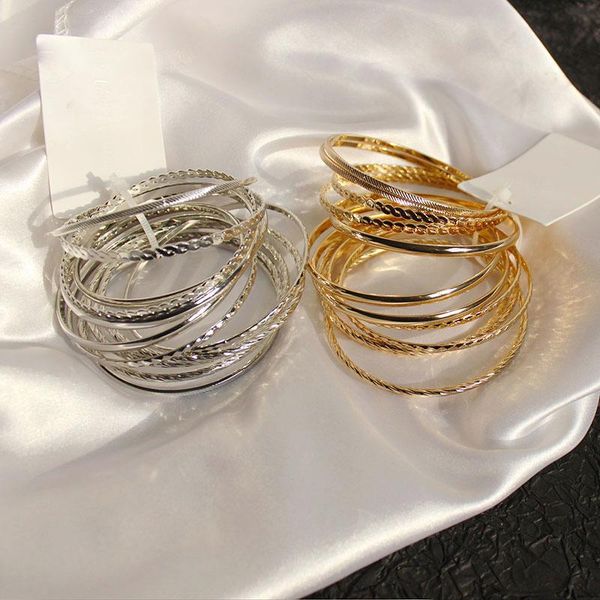 arrivals 12pcs/set gold color metal alloy big circle bracelet bangles sets for women girls punk jewelry bangle, Black
arrivals 12pcs/set gold color metal alloy big circle bracelet bangles sets for women girls punk jewelry bangle, Black