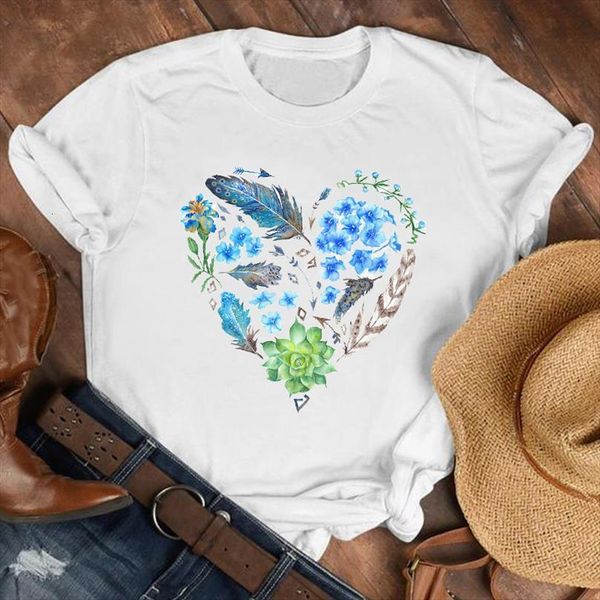men lady feather floral flower mens heart shape 90s fashion clothes female print tee graphic, White;black
men lady feather floral flower mens heart shape 90s fashion clothes female print tee graphic, White;black