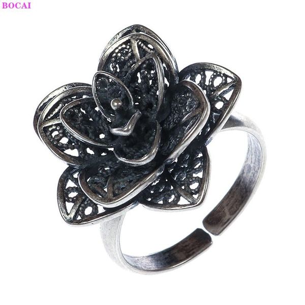 cluster rings bocai s925 sterling silver 2021 fashion charm thai hollow rose pure argentum jewelry elegant for women, Golden;silver
cluster rings bocai s925 sterling silver 2021 fashion charm thai hollow rose pure argentum jewelry elegant for women, Golden;silver