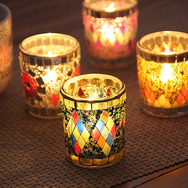 dinner bar decorations candle holders mosaic small cup glass candlestick european style handmade romantic candlelight
dinner bar decorations candle holders mosaic small cup glass candlestick european style handmade romantic candlelight