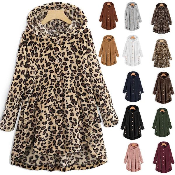 women's jackets fdfklak s-5xl leopard print jacket plus size mid-length lamb plush double-faced fleece women winter with hooded coat, Black;brown
women's jackets fdfklak s-5xl leopard print jacket plus size mid-length lamb plush double-faced fleece women winter with hooded coat, Black;brown