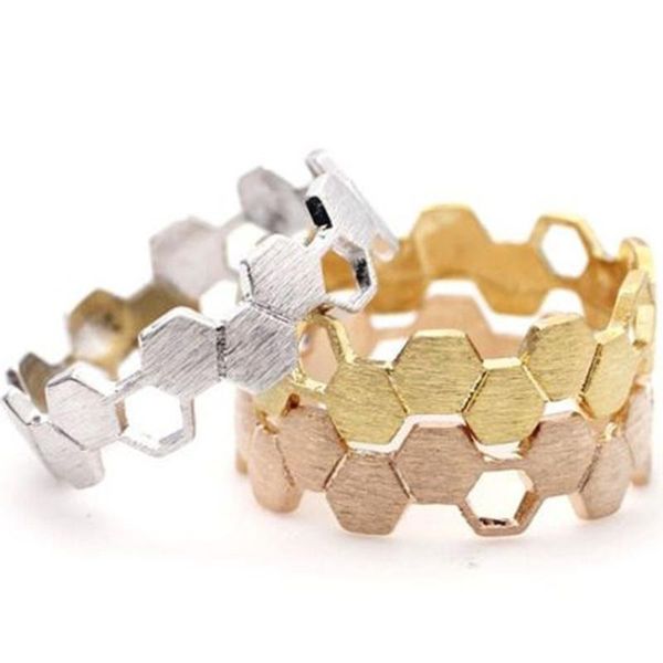 cluster rings 3 pcs/set unique women's three-color geometric hexagon fashion simple ring exquisite honeycomb casual party girlfriend, Golden;silver
cluster rings 3 pcs/set unique women's three-color geometric hexagon fashion simple ring exquisite honeycomb casual party girlfriend, Golden;silver