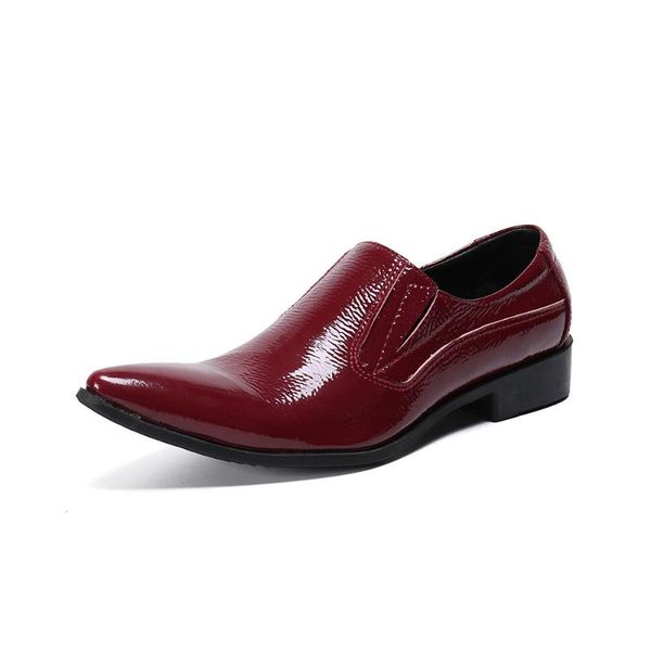 street fashion men's loafers slip-ons genuine leather brown red casual business dress shoes party wedding mens footwear, Black
street fashion men's loafers slip-ons genuine leather brown red casual business dress shoes party wedding mens footwear, Black