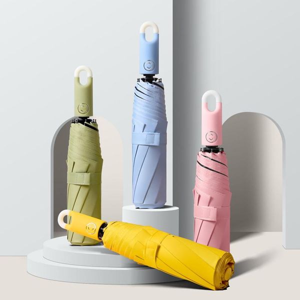 umbrellas creative portable umbrella automatic three-fold sun and rain black coating anti-uv
umbrellas creative portable umbrella automatic three-fold sun and rain black coating anti-uv