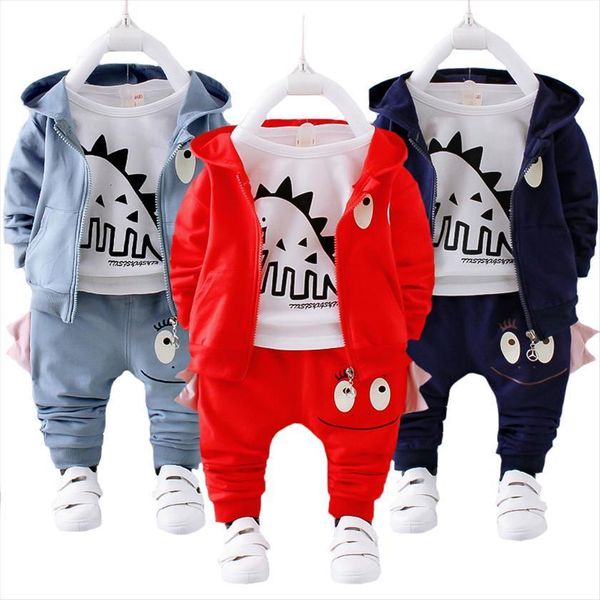 dinosaur clothing set for boys spring pure cotton hooded coat shirt pants 3 pcs kids suit toddler children birthday present, White
dinosaur clothing set for boys spring pure cotton hooded coat shirt pants 3 pcs kids suit toddler children birthday present, White