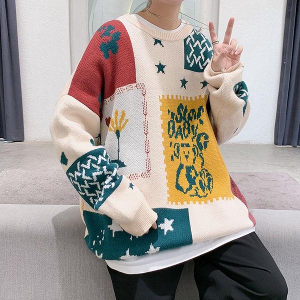 men's sweaters 2021 winter embroidery loose pullover homme long sleeve coats keep warm wool round neck white knitting -3xl, White;black
men's sweaters 2021 winter embroidery loose pullover homme long sleeve coats keep warm wool round neck white knitting -3xl, White;black