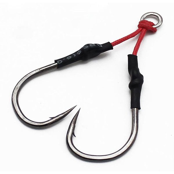 10pcs/lot double jig jigging hook #10 to #20 black assist roped hooks boat casting fishing tool accessory tackle
10pcs/lot double jig jigging hook #10 to #20 black assist roped hooks boat casting fishing tool accessory tackle
