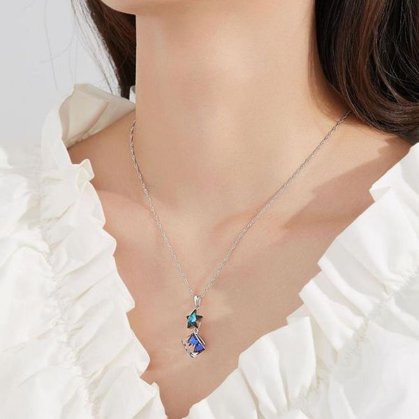 pendant necklaces silverhoo women necklace star faux crystal jewelry blue square long lasting choker valentine's day gift, Silver
pendant necklaces silverhoo women necklace star faux crystal jewelry blue square long lasting choker valentine's day gift, Silver