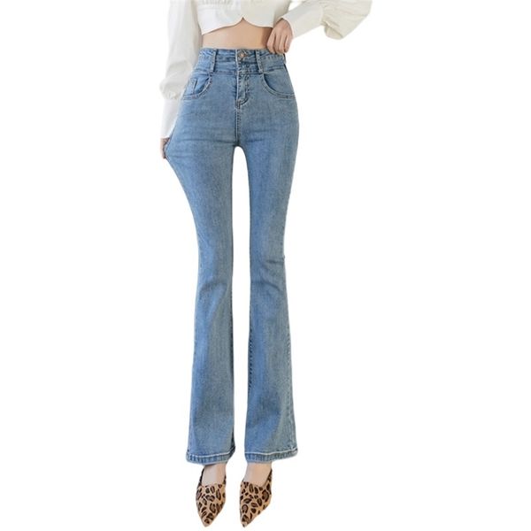 woman clothes flare jeans women high stretch slim slimming korean fashion woman waist jean 210520, Blue
woman clothes flare jeans women high stretch slim slimming korean fashion woman waist jean 210520, Blue