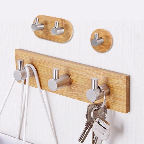 wooden + stainless steel seamless wall hooks for hanging clothes bag coat hanger towel holder kitchen bathroom organizer & rails
wooden + stainless steel seamless wall hooks for hanging clothes bag coat hanger towel holder kitchen bathroom organizer & rails