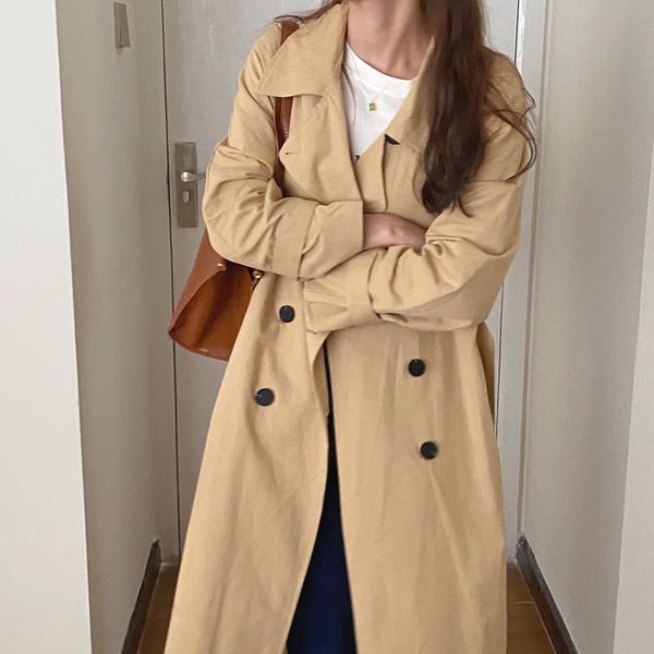 women's trench coats 2021 women autumn vintage long coat waistbelt double breasted raincoat windbreaker overcoat jacket oversize outerw, Tan;black
women's trench coats 2021 women autumn vintage long coat waistbelt double breasted raincoat windbreaker overcoat jacket oversize outerw, Tan;black
