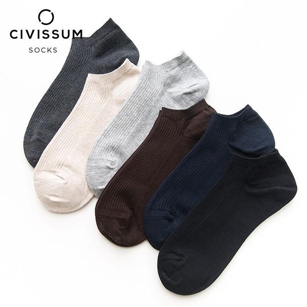 men's socks civissum autumn and winter thick right angle cotton boat cs-8002, Black
