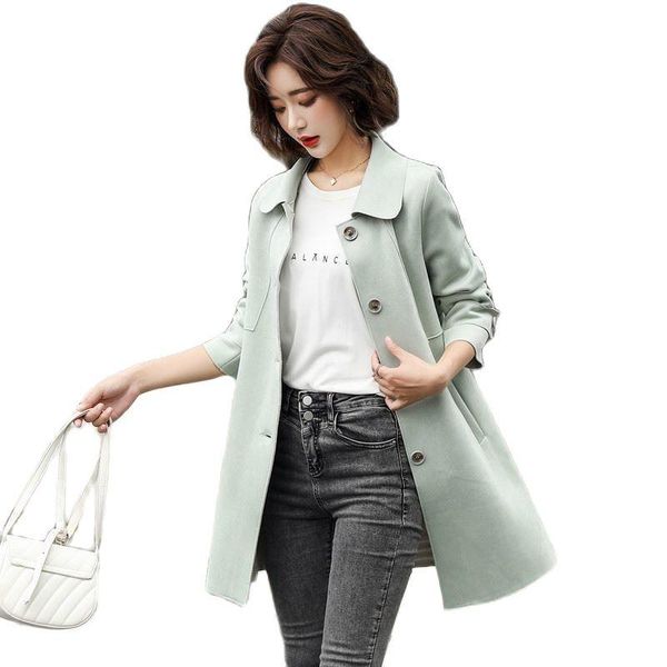 women's trench coats women coat 2021female spring autumn ladies korean mid-length windbreaker lady all-match casual deerskin velvet top, Tan;black
women's trench coats women coat 2021female spring autumn ladies korean mid-length windbreaker lady all-match casual deerskin velvet top, Tan;black