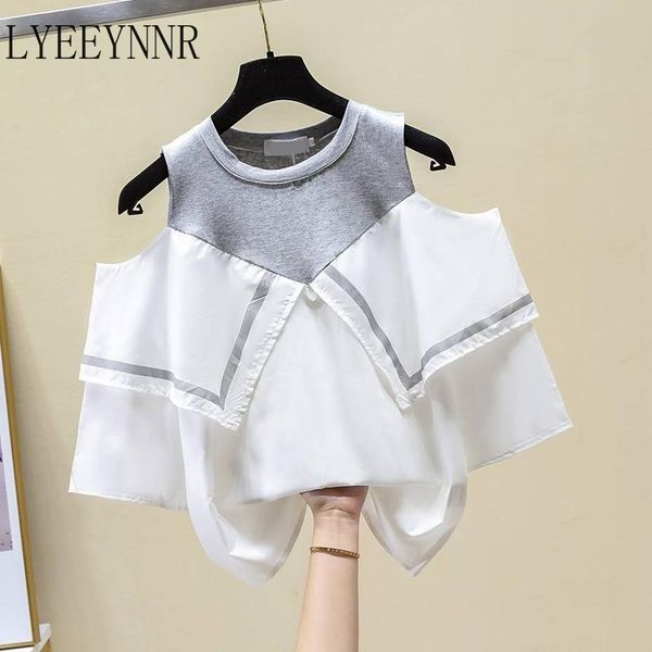 women's t-shirt lyeeynnr fake two piece tshirts women korean fashion o-neck bare shoulder ladies tees loose casual female t-shirts ac1, White
women's t-shirt lyeeynnr fake two piece tshirts women korean fashion o-neck bare shoulder ladies tees loose casual female t-shirts ac1, White