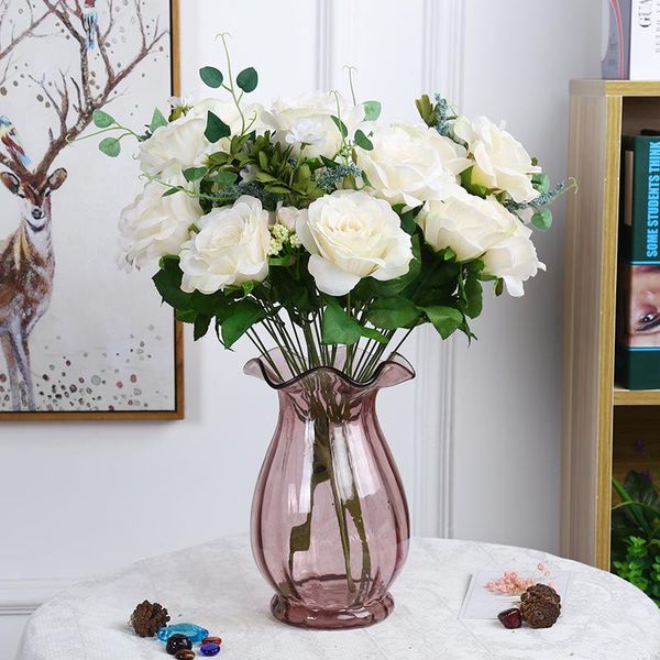 artificial flower silk tea rose penoy 51cm 6heads fake plant home wedding garden party decoration accessories christmas bouquet decorative f
artificial flower silk tea rose penoy 51cm 6heads fake plant home wedding garden party decoration accessories christmas bouquet decorative f